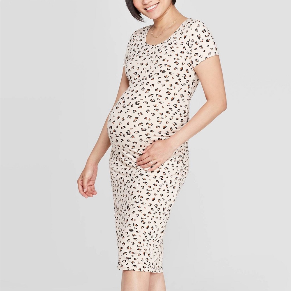 Maternity Leopard Dress